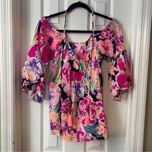 Lilly Pulitzer Multicolor Floral Blouse